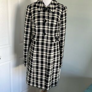 B&W Plaid Coat